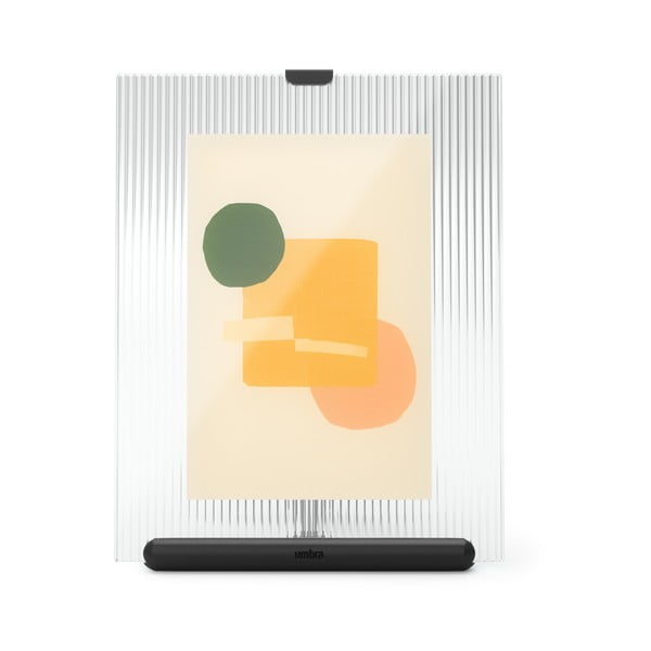 Černý skleněný stojací rámeček 16x20 cm Flute – Umbra