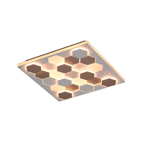 Bílé LED stropní svítidlo s hlasovým ovládáním/s ovládáním pomocí mobilní aplikace s kovovým stínidlem 55x55 cm Cifavo – CINQUE-image-2