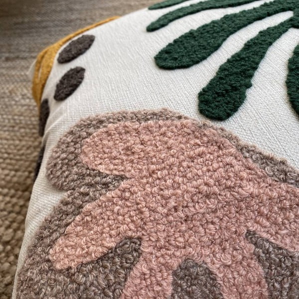 Povlak na polštář s příměsí lnu Joynodes Lotus, 43 x 43 cm-image-4