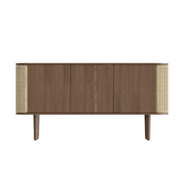 Nízká komoda v dekoru dubu v hnědo-přírodní barvě 150x75 cm Treasures – UMAGE-image-3