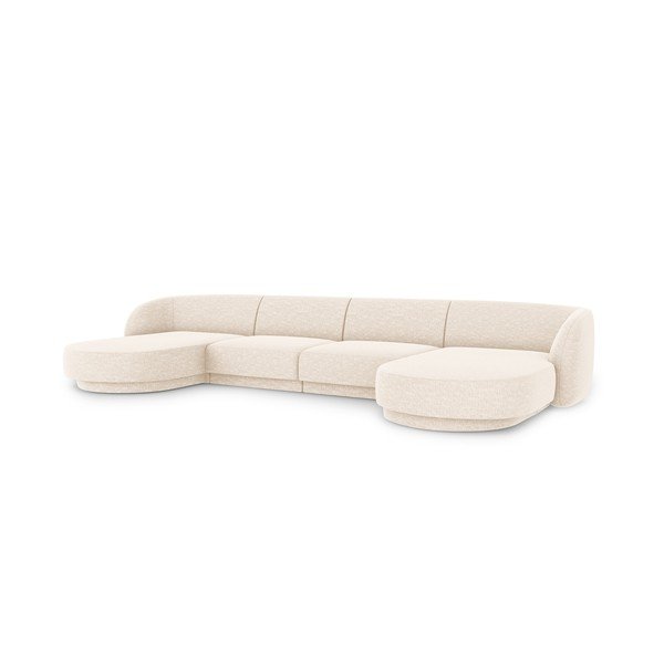 Krémová rohová pohovka Miley – Micadoni Home-image-3