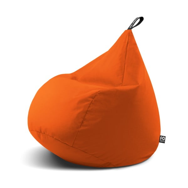 Oranžový sedací vak Drop XL – So Soft?