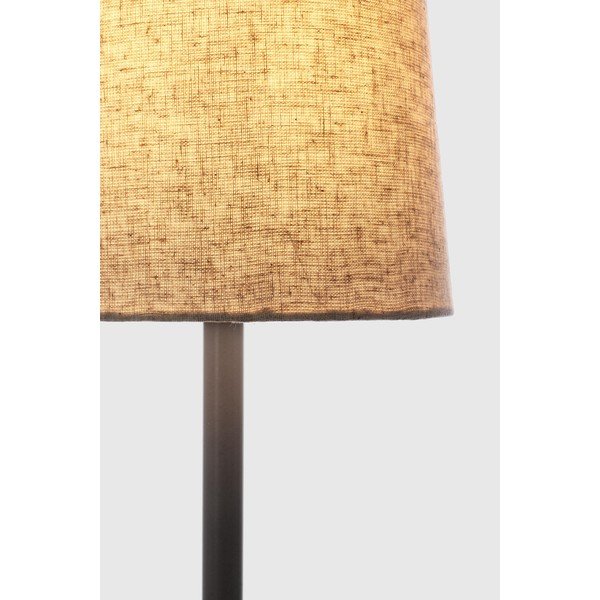 Černá/béžová kovová stolní lampa s textilním stínidlem (výška 60 cm) Assam – Bizzotto-image-3