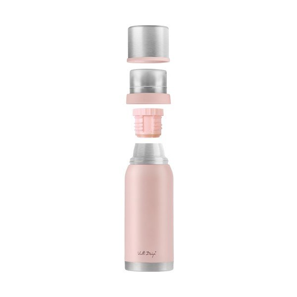 Růžový cestovní termohrnek Vialli Design Fuori, 1 l-image-3
