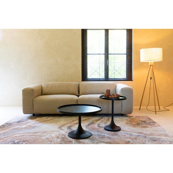 Černý kulatý konferenční stolek ø 69 cm Jason – Zuiver-image-3