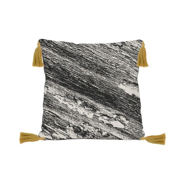 Černo-béžový polštář Madre Selva Hand, 45 x 45 cm-image-4