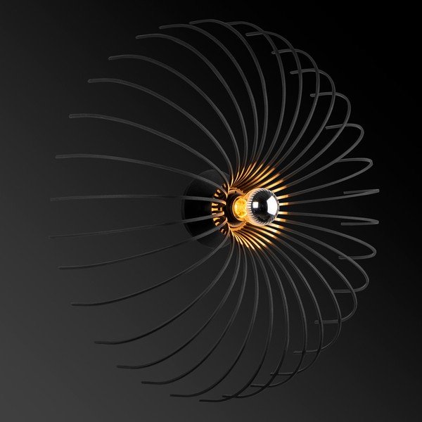 Černé nástěnné svítidlo Opviq lights Aspendos, ø 56 cm-image-4