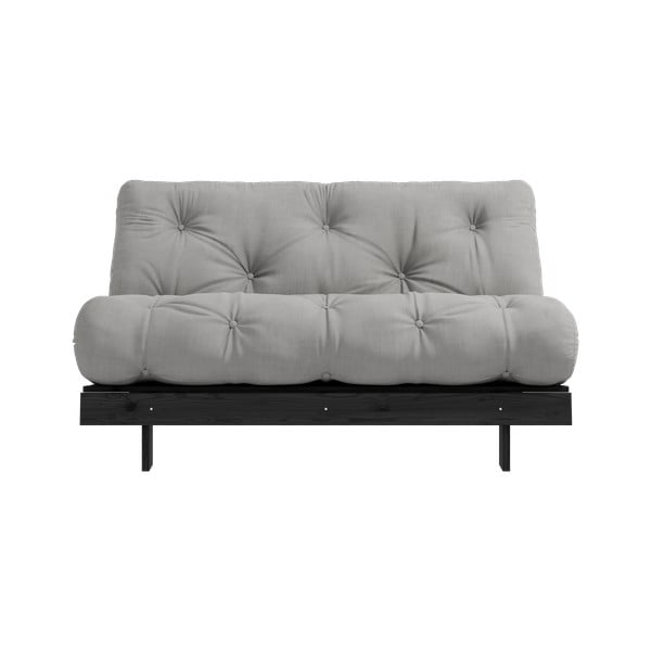 Šedá rozkládací pohovka 140 cm Roots Black Night – Karup Design