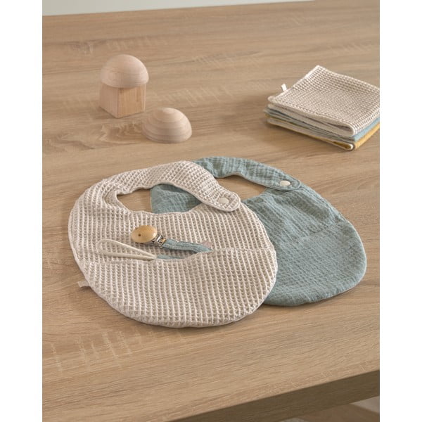 Sada 2 bryndáků s kapsou z organické bavlny Kave Home Lupe-image-3