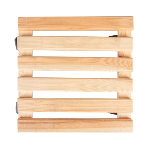 Dřevěný pojízdný podstavec pod květináč (výška 8 cm) Indoor & Outdoor – Esschert Design-image-3