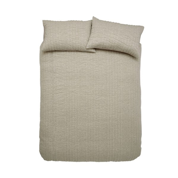 Béžové povlečení na dvoulůžko/prodloužené 230x220 cm Tamba Stripe – Pineapple Elephant