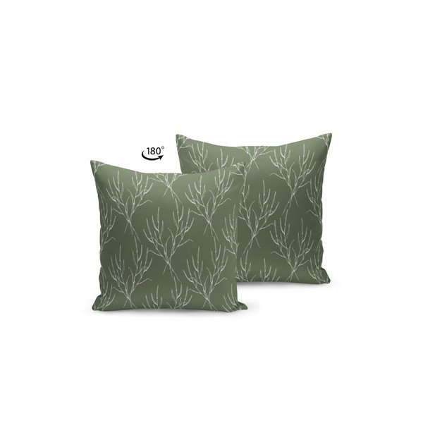 Polštář s výplní Kate Louise Dark Green Nature, 43 x 43 cm-image-1