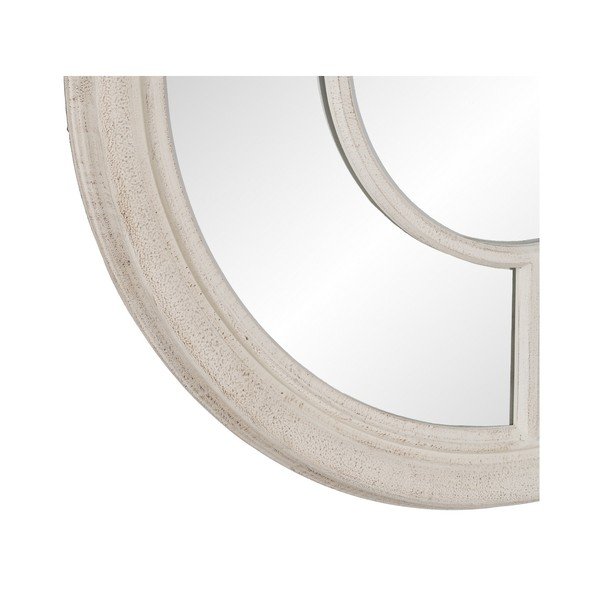 Nástěnné zrcadlo s dřevěným rámem ø 79 cm Paula – Ixia-image-4