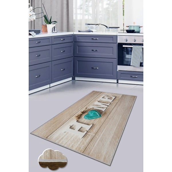 Světle hnědý pratelný běhoun 80x200 cm Home – Oyo Concept-image-3