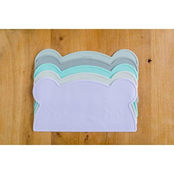 Světle modré silikonové prostírání Kindsgut Bear, 48 x 25 cm-image-4