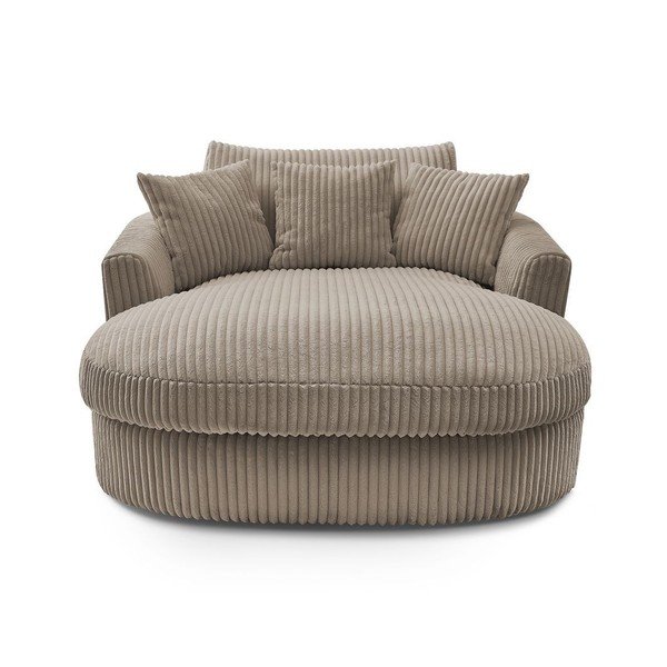 Taupe manšestrové křeslo Belem – Bobochic Paris-image-3