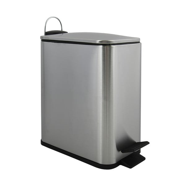 Nášlapný ocelový odpadkový koš v matně stříbrné barvě 5 l   Erik – Spirella