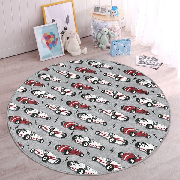 Šedý dětský koberec ø 120 cm Comfort – Mila Home-image-2