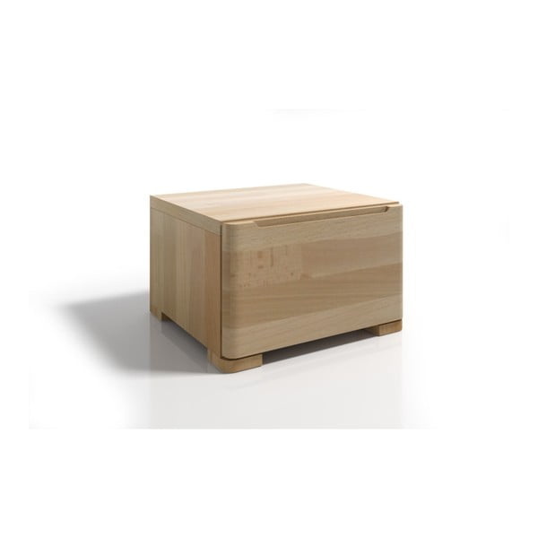 Noční stolek z bukového dřeva se zásuvkou SKANDICA Sparta-image-1