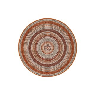 Oranžový venkovní koberec Universal Verdi, ⌀ 120 cm
