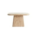 Béžový konferenční stolek s deskou z kamene 60x60 cm Kepami – Light & Living