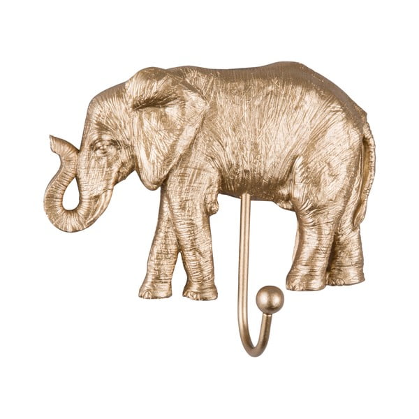 Věšák ve zlaté barvě Leitmotiv Elephant
