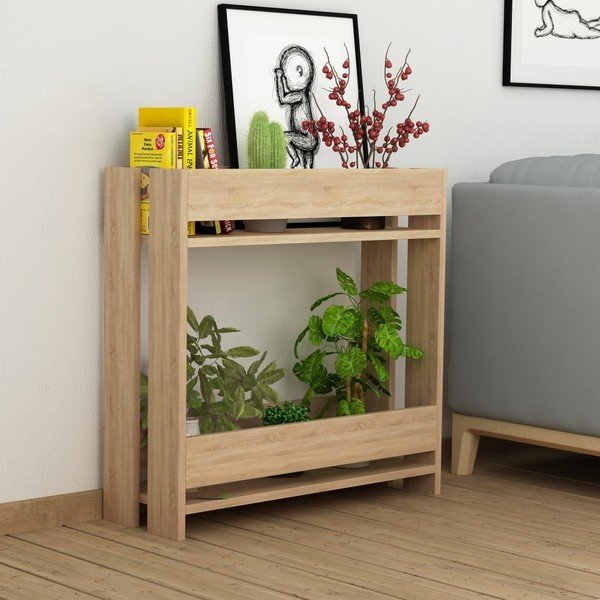 Příruční stolek v dekoru dubového dřeva Massi Oak-image-1