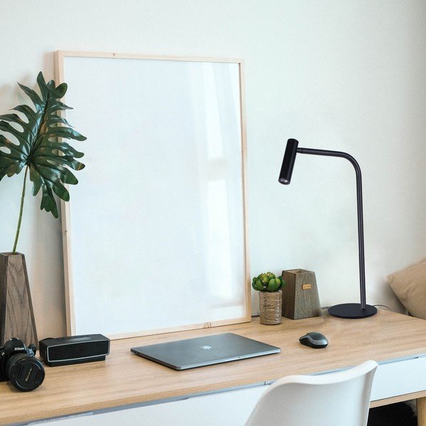 Černá stolní lampa SULION Alexia, výška 50,3 cm-image-2