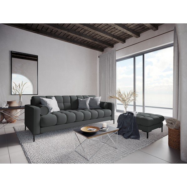 Tmavě šedá podnožka Cosmopolitan Design Bali, 60 cm-image-4