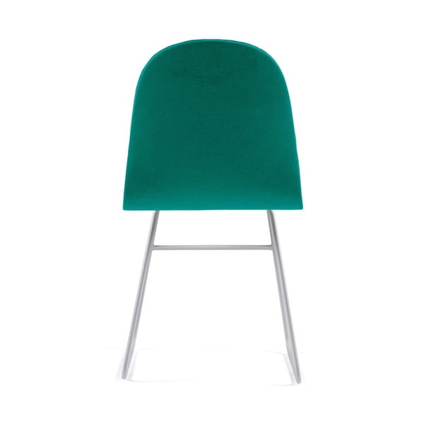 Tyrkysová židle s kovovými nohami Iker Mannequin V Triangle-image-1