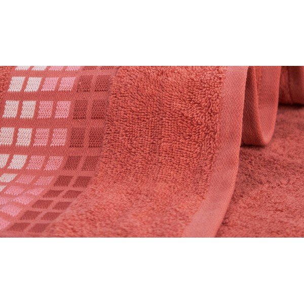 Růžová bavlněná osuška 70x140 cm Darwin – My House-image-1