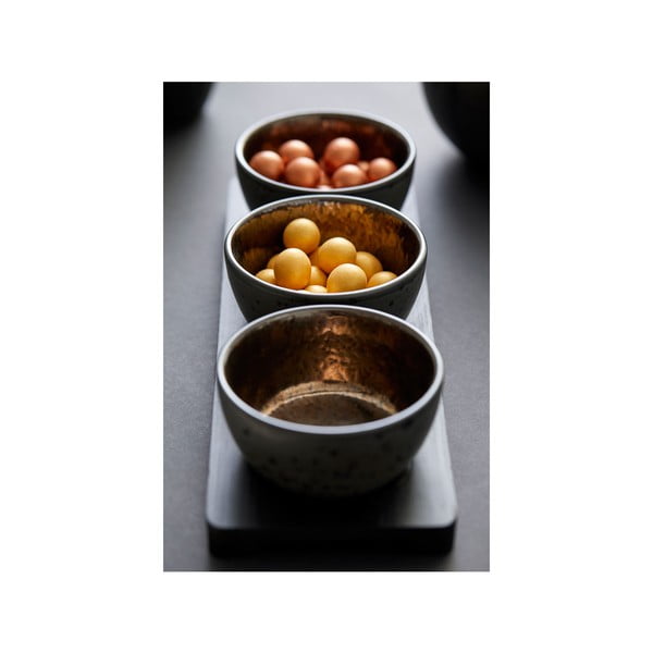 Černé servírovací mísy v sadě 3 ks z kameniny Cabaret - Bitz-image-2