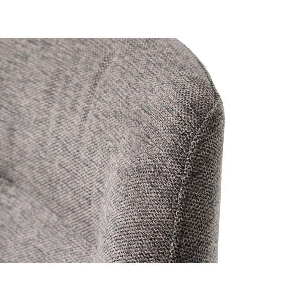 Šedé čalouněné jídelní křeslo s područkami Roxana – Unique Furniture-image-4