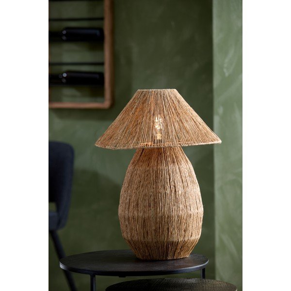 Stolní lampa v přírodní barvě se stínidlem z juty (výška 55 cm) Maruva – Light & Living-image-1