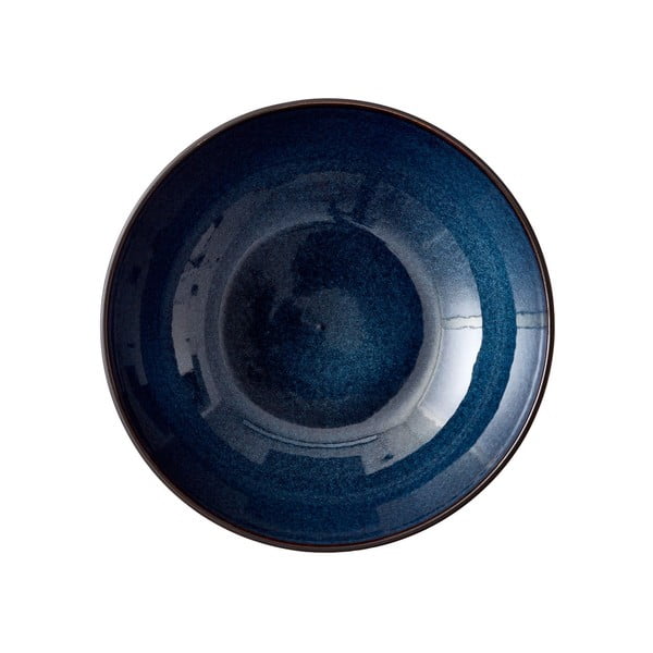 Černá/modrá mísa z kameniny ø 30 cm Gastro Dark Blue/Black – Bitz-image-3