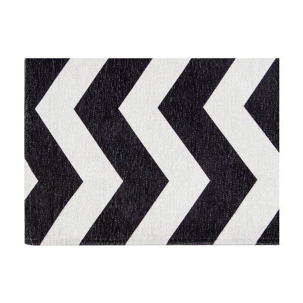 Vysoce odolný kuchyňský běhoun Webtappeti Optical Black White, 130 x 190 cm-image-4