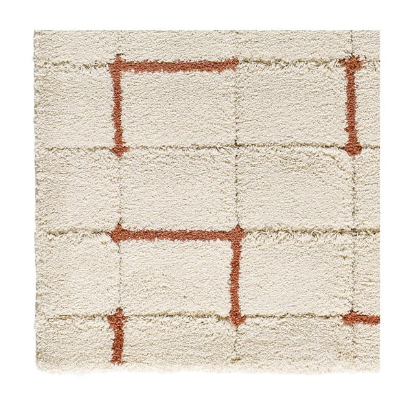 Koberec v cihlové a krémové barvě 133x190 cm Brenda – Universal-image-3