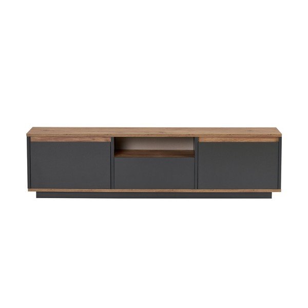 Antracitový TV stolek 160x42x30 cm Sentinel – Kalune Design-image-3