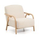 Béžové žinylkové křeslo Sylo – Kave Home