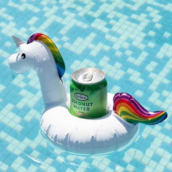 Nafukovací kruh na nápoj InnovaGoods Unicorn-image-2