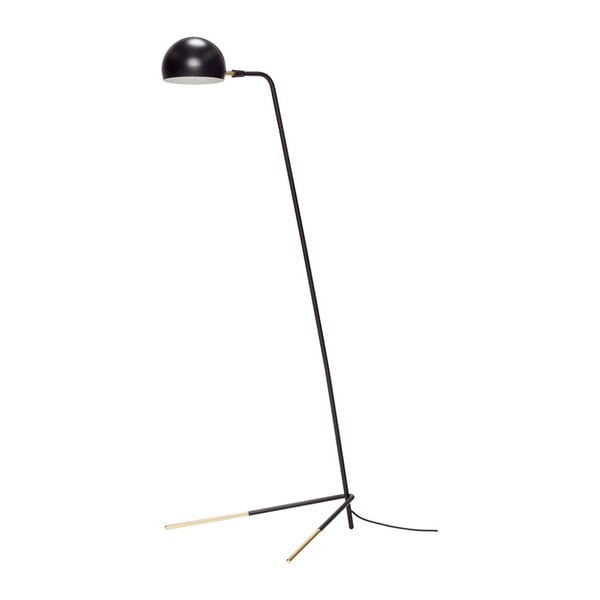 Černá stojací lampa Hübsch Stephan