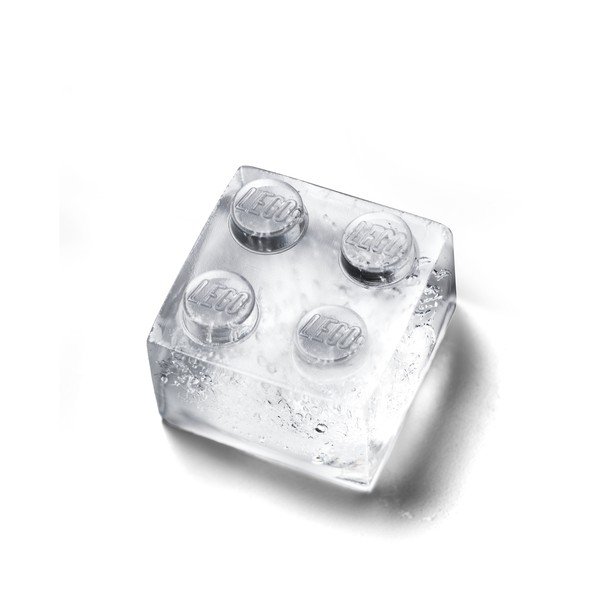 Růžová silikonová forma na led ve tvaru dílků LEGO®-image-2