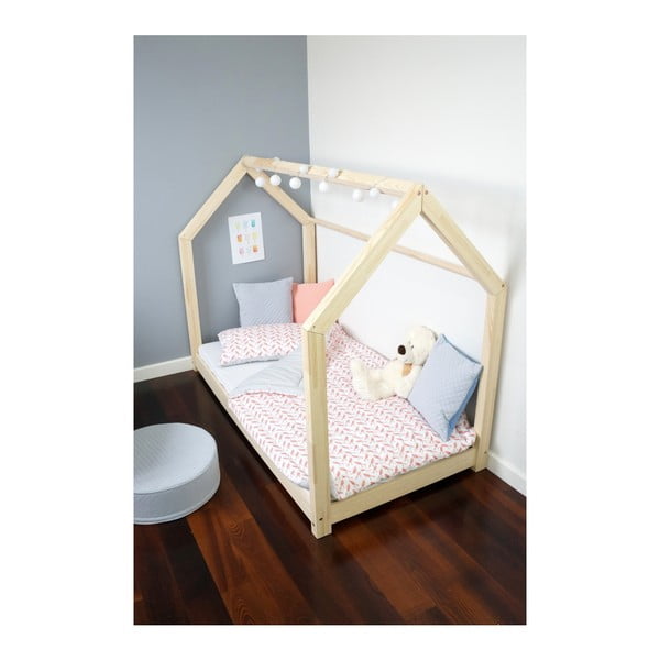 Dětská postel z masivu ve tvaru domečku TERY 80x160 cm-image-3