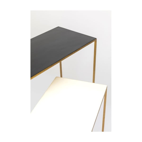 Sada 2 konzolových stolků ve zlaté barvě Kare Design Charme-image-4