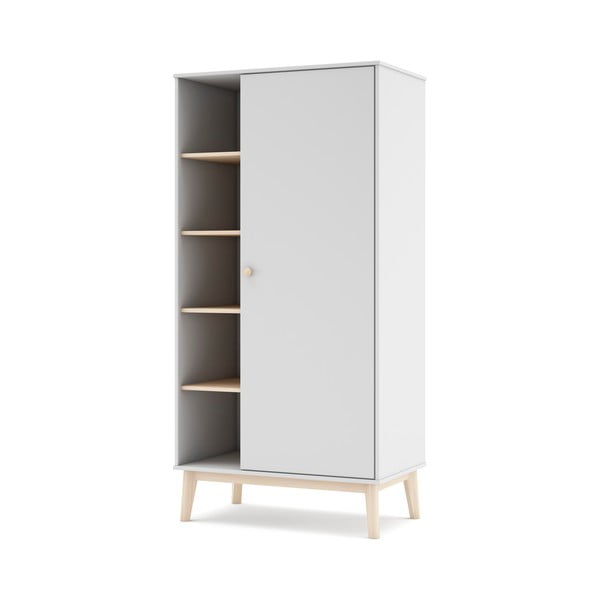 Bílá dětská šatní skříň 90x181 cm Esteban – Marckeric-image-2