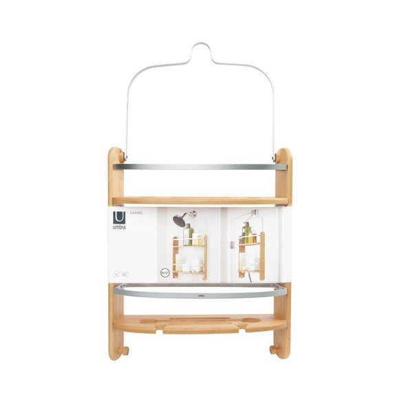 Závěsná bambusová koupelnová polička Barrel – Umbra-image-2