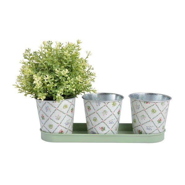 Sada 3 květináčků Esschert Design Botanica