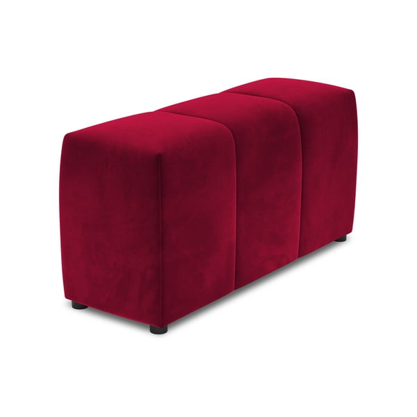 Červená sametová područka k modulární pohovce Rome Velvet - Cosmopolitan Design