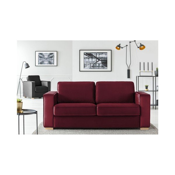 Vínová dvojmístná pohovka Cosmopolitan design Chicago-image-1