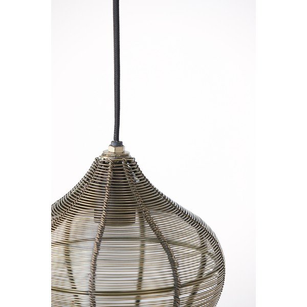 Kovové závěsné svítidlo v bronzové barvě ø 27 cm Alvaro – Light & Living-image-4